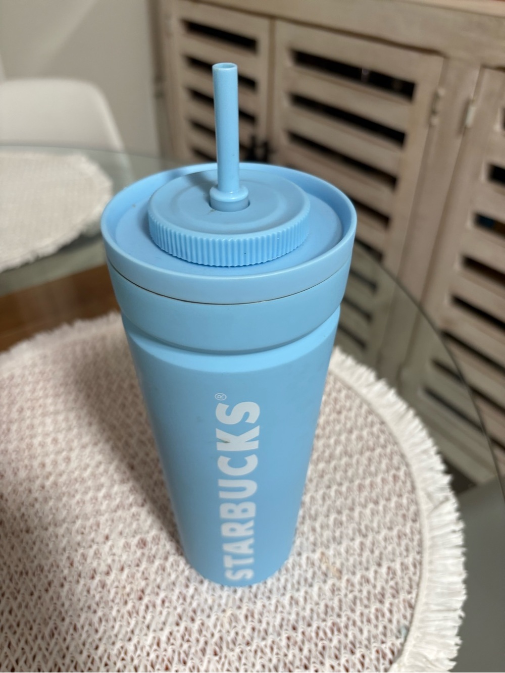 Starbucks Light Blue Reusable Straw Tumbler